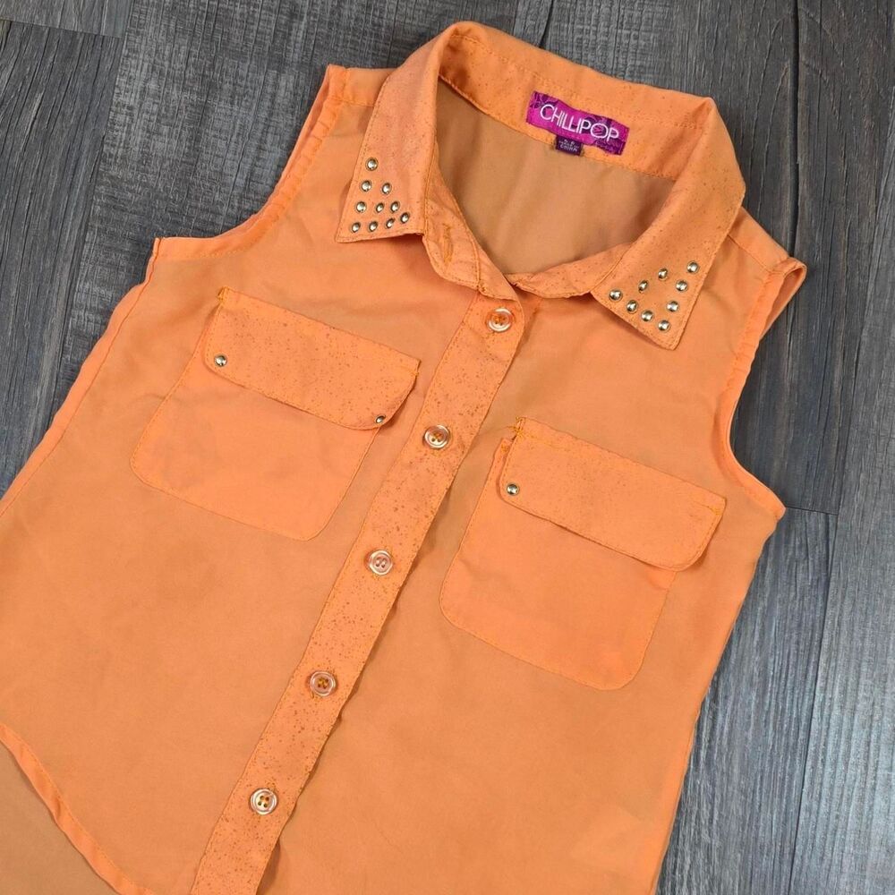 Chillipop Children's Orange Blouse Size 5-6